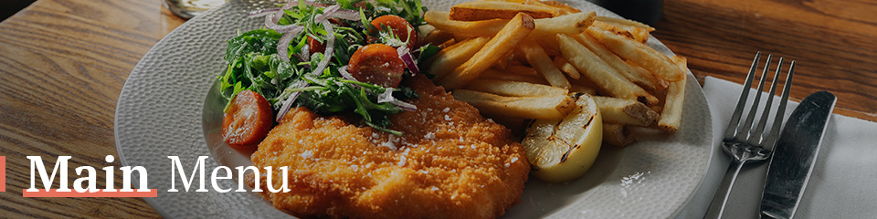 Main Menu at Harry Cook Free House